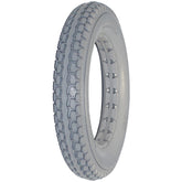 Angled view of the 12 1/2 x 2 1/4 in. (62-203) Solid Knobby Wheelchair Tire shown in gray with (62-203) and 320x62 tread